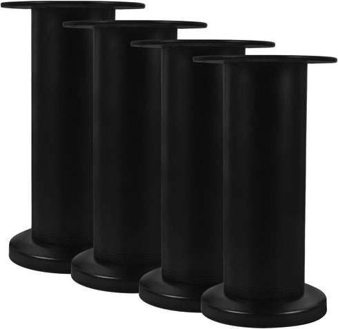 Toddmomy 4pcs Adjustable Bed Frame Support Legs, 12-18cm Black Furniture Legs Replacement