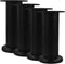 Toddmomy 4pcs Adjustable Bed Frame Support Legs, 12-18cm Black Furniture Legs Replacement