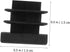 Generic 30pcs 15x15mm Black Plastic Square Tube Bungs Furniture Leg Plugs End Caps for Chair and Table Legs Floor