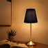 HPUFKOT LED Metal Table Lamp -Fabric Shade Desk Lamp, 3-Color LED Desk Lamp