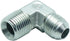 1 Piece Hydraulic Fitting 1/2" Male JIC (3/4"-16 Tpi) x 1/2" Male NPT 90° Elbow Pipe Adapter Flare