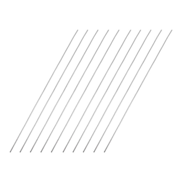 uxcell 1mm x 150mm 304 Stainless Steel Solid Round Rod for DIY Craft - 10pcs
