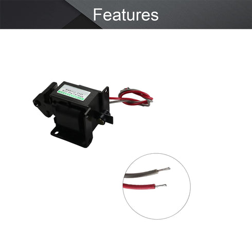 Fielect AC220V 1.5Kg Push Pull Type Solenoid Electromagnet, 15mm Stroke AC Solenoid Electromagnet
