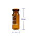 Amber Glass Crimp Top Vial, 2 mL, 11 mm Wide Opening, 12 mm x 32 mm, Pack of 100