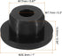 MECCANIXITY Silicone Rubber Hole Plug 17mm Diameter Soft Flexible Stopper for 16mm Hole Black 20 Pieces