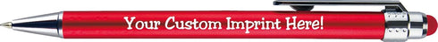 Express Pencils 12 Personalized Pens with Stylus Tip -Bright Vibes- Click action - Custom - Black writing - Printed