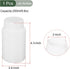 YOKIVE 1 Pcs Chemical Storage Bottle, Plastic Containers with Wide Mouth | Chemistry Reagent Storage, Great for Laboratory, Stores, Factory (White, 250-ML) by YOKIVE