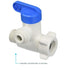 John Guest 3/8 x 3/8 x 1/4 Inch Angle Stop Adapter Valve, Push to Connect Plastic Plumbing Fitting