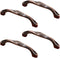 SANCHAKOU Zinc Alloy Handles 4-Pack Carved Antique Zinc Alloy Electroplating Handle Cabinet Bedside