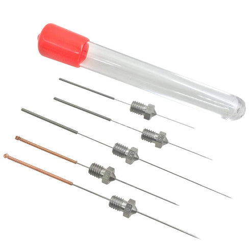 AFUNTA 15 PCS M6 3D Printer Stainless Steel Nozzles - Compatible with E-3D Makerbot & ANET A8, 5 Sizes