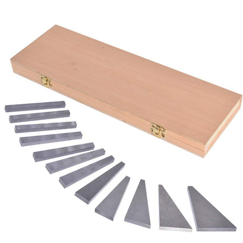 findmall 12Pcs Machinist Tool Angle Block Set, 1/4°-30° Gauge Block for Lathes Milling Ground Inspection