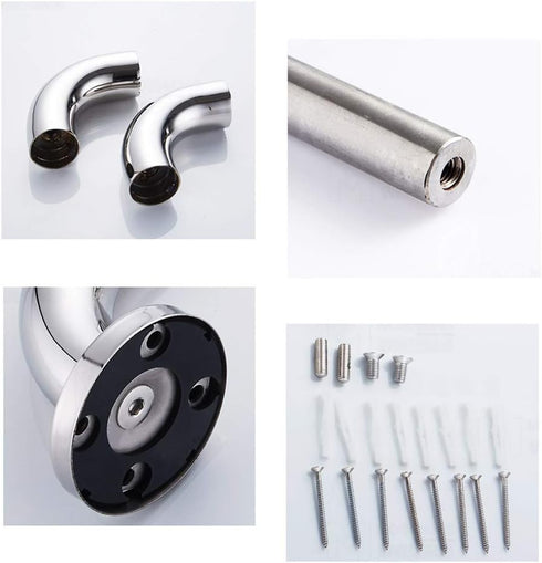 GANFANREN 18-Inch 304 Shower Handle,Shower Grab Bar,Grab Bars Handle Safety Support Hand Rails, Bathtub Grab Bar