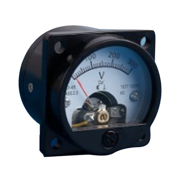 Pointer Type DC Analog Panel Voltmeter SO-45, Analog Voltage Panel Meter, DC 300V Round Black
