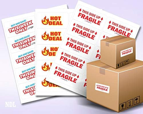 NextDayLabels – 4” x 2” White Rectangular Sticker Labels for Printer - Shipping Labels (25 Sheets, 10 Per Sheet, 250
