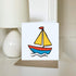 Azeeda (GC00078743) 'Sail Boat Toy' Blank Greeting Card
