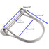 2 Pack Safety Coupler Pin, 0.197" x 1.97" (5mm x 50mm), Full Marine Grade 316 Stainless Steel Locking Pin