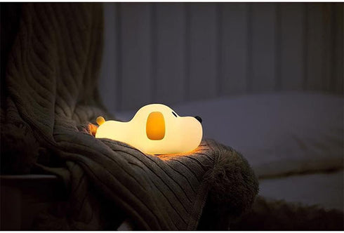 TTBDDDYH Cute Puppy Kids LED Night Light Soft Silicone Pat Pat Lights for Kids Room Color Changing Girls Boy Baby