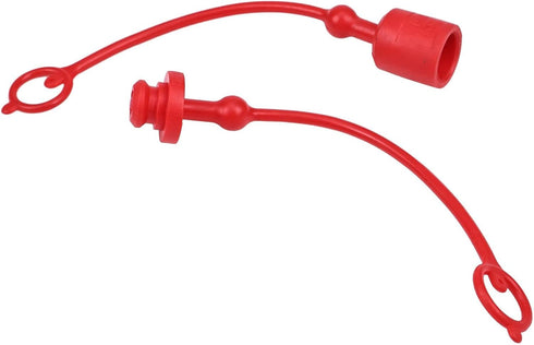 Hydraulic Coupler Kit, 1/4'' ISO-B 5675 7241 AG Male Female Dust Cap and Plug Cover with Red Cap Retention