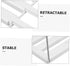 Stylish Metal Bookends - White Desk Organizer for Books