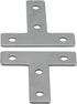 Aluminum Profile Connector Bracket Set, 2Pcs T Shape Connector, 8Pcs M5 T-Slot Nuts, for 6mm Slot 2020 Series