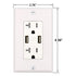 BAOMAIN 3.1Amp Dual USB Receptacle Outlet, 20 Amp Duplex Tamper Resistant Receptacle Plug, Wall Plate Included, UL&CUL
