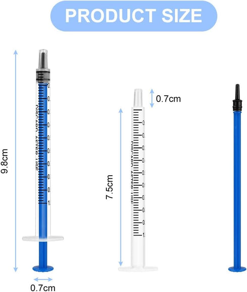 10 packs Plastic Syringes, 1ml Syringe for Liquid Ndividually Sealed Syringes Without Needles for Oral Syringe Baby Medicine Syringe Colostrum Collector Syringes Pet Feeding Needle
