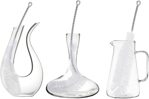 Bottle Brush for Cleaning Narrow Neck Swing Top Glass Bottles, Wine, Beer, Soda, Spray Bottles (White + 1PC)