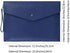 Wonderpool A4 Real Leather Multifunction Portfolio Envelope File Holder for Document Organizer and Tablet Case