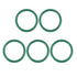 uxcell Fluorine Rubber O-Rings, Pack of 5 FKM Seal Gasket for Machinery Plumbing, 32mm OD 25mm ID 3.5mm Width, Green
