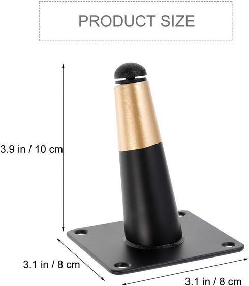 4pcs Kisangel Adjustable Metal Sofa Legs with Anti-Skid Pads Iron Furniture Feet for Bathroom Cabinet Table Tv Stand