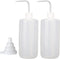 Hyber&Cara 2Pcs 500ml Safety Wash Bottle, Plastic Squeeze Bottle for Lab Plant Watering
