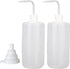 Hyber&Cara 2Pcs 500ml Safety Wash Bottle, Plastic Squeeze Bottle for Lab Plant Watering