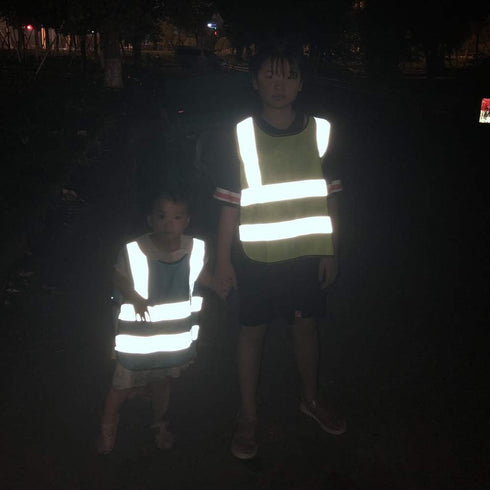 Kid's High Visibility Safety Vest Reflective Strips for Boys & Girls Walking or Back to School