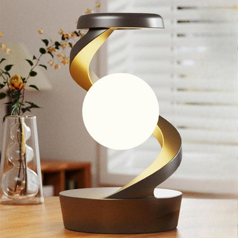 Generic 15w Creative Design Table Lamp, Rotatable Hanging Light with Wireless Charging Function, Modern RGB Color