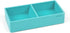 Poppin Softie This + That Tray, Aqua, Silicone, 2 Compartments, 3 x 6.25 x 1.5