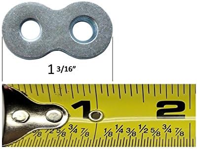 Heavy Duty Figure 8 Table Top Connector or Desk Top Fastener Clip, 20-Pack with Screws, 12 Gauge Steel