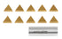 Accusize Industrial Tools Tpg322 Tin Coated Carbide Inserts, 10 Pcs/Box