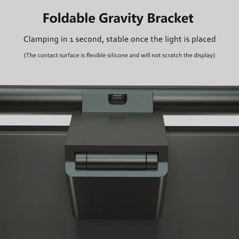 Dimming Monitor Light Bar, Touch E-Reading Monitor Light Lamp, No Screen Glare Stepless USB LED Hanging Light for Work