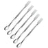 5 Pieces 20cm Stainless Steel Lab Spoon Spatula, 2 in 1 Long Handle for Mixing and Sampling