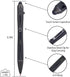 Cool Hand 5.7'' G10 5374-G Bolt Action Pens, EDC Ballpoint Ink Refillable, Stylus for Touch Screen, Body w/Pocket Clip
