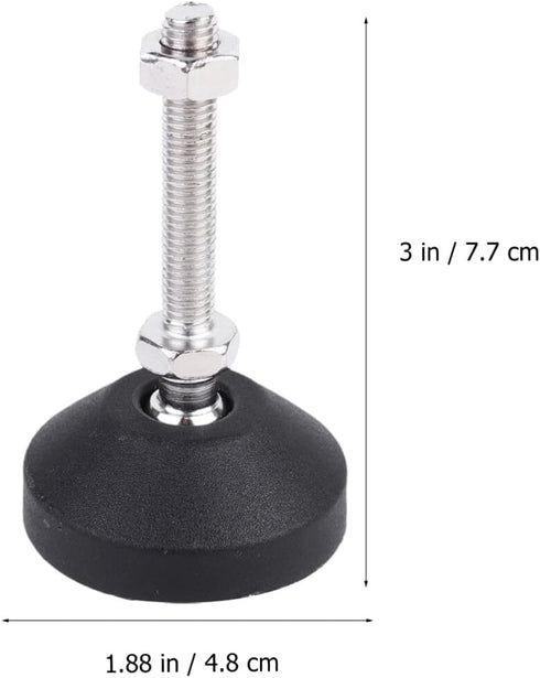 4pcs DOITOOL Furniture Support Height Adjustable Stand Swivel Accent Chair Metal Chairs Floor Couch Adjustable Table