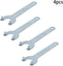 Utoolmart 4Pcs Angle Grinder Wrench - Iron Lock Nut 2 Prong Spanner for Dewalt Milwaukee Makita Black & Decker