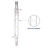 Borosilicate Glass Allihn Condenser, 24/40 Joint, 300mm Jacket Length Lab Glass