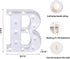 Foaky LED Letter Lights Sign Marquee Light Up Letters Sign for Night Light Wedding/Birthday Party Battery Powered