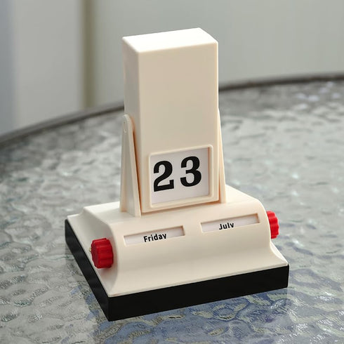 MEMORY FISH 5.7 4.2 3.3 Inches(Flip Perpetual Desktop Calendar with Flip Display, Day and Month Indicators, Creative