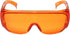 Calabria Orange Fitover Dental Safety Glasses, Protection for Teeth Whitening LED Light, Blue/Red Light Goggles