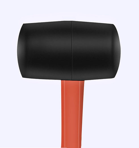 12 Oz Rubber Mallet Hammer with Shock-absorbing Handle for Floor Installation, Camping, Tent Stakes, Home Decoration