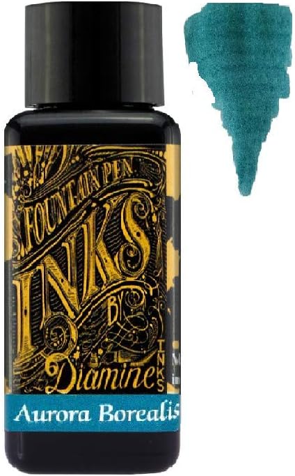 Diamine Fountain Pen Ink 30ml - 3 Pack, Oxblood, Earl Grey, Aurora Borealis