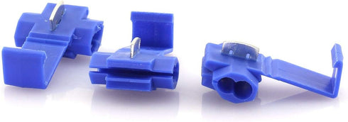 ZYAMY 100PCS Scotch Lock Quick Splice Wire Terminals - Cold Pressed Insulated Snap Lock Connectors for AWG 16-14
