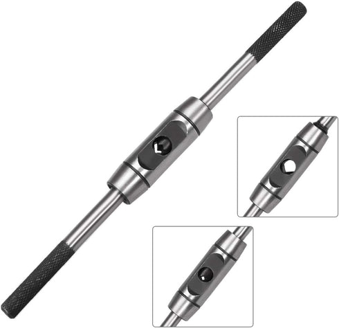 uxcell Adjustable Tap Wrench Handle - For Metric M6-M14 Taps, Thread Tap Holder for Machinist Repair